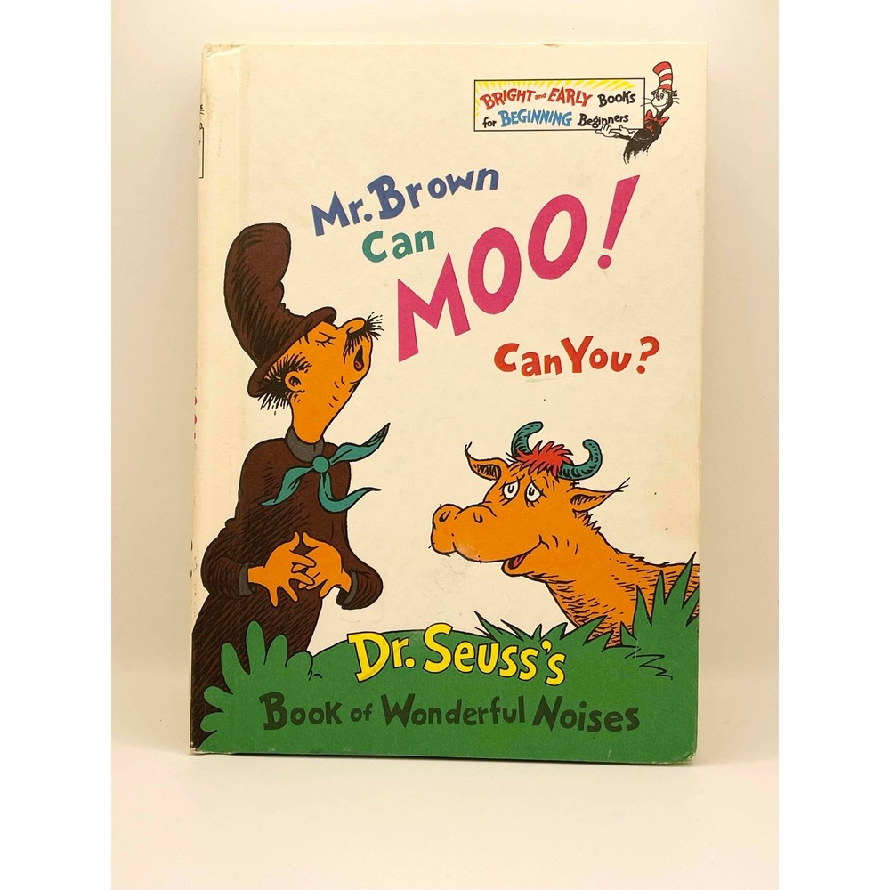 Dr Seuss Mr Brown Can Moo Can You Hardcover Bright Early Book Club Edition‎